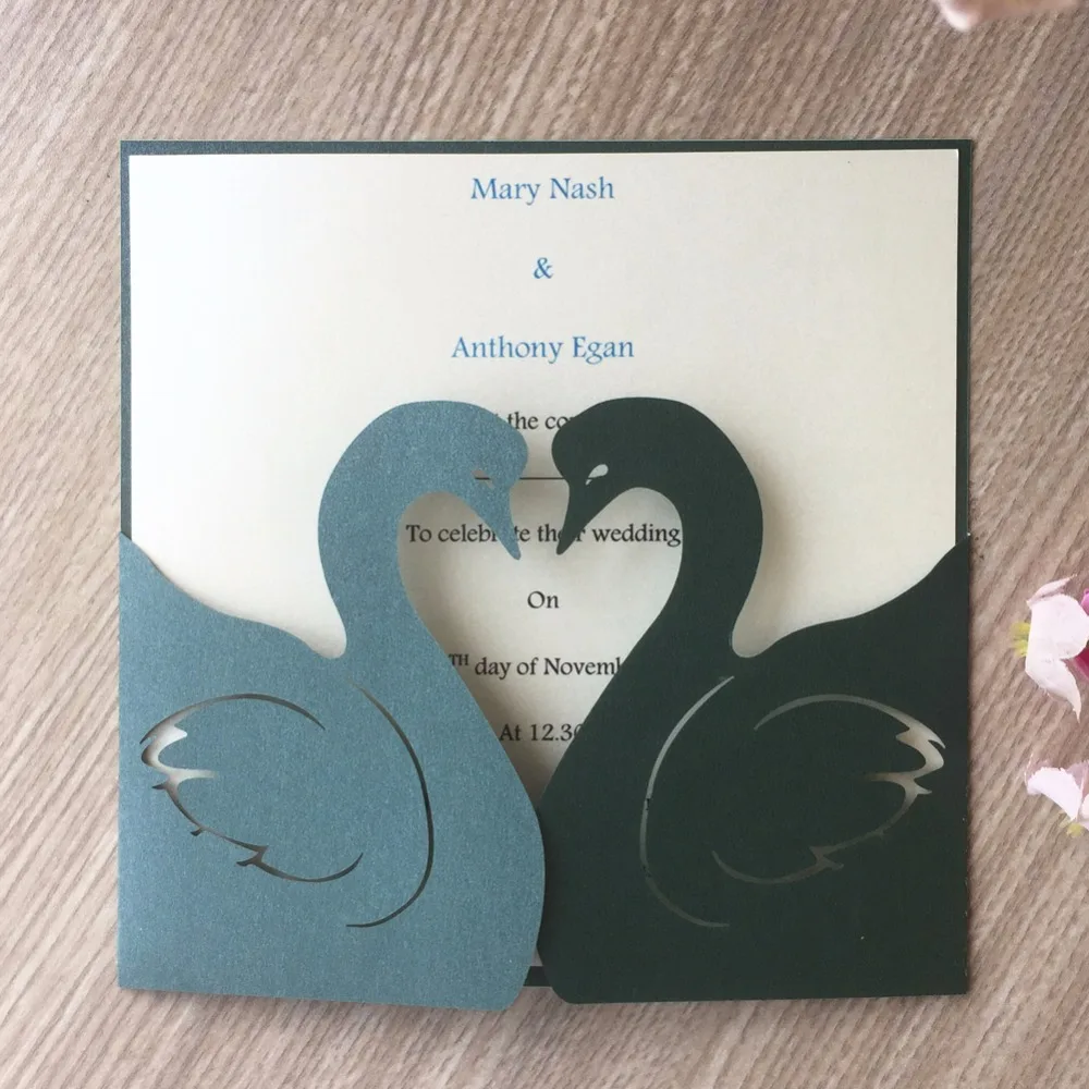 45 шт жемчужная бумага лазерная резка свадебные пригласительные открытки