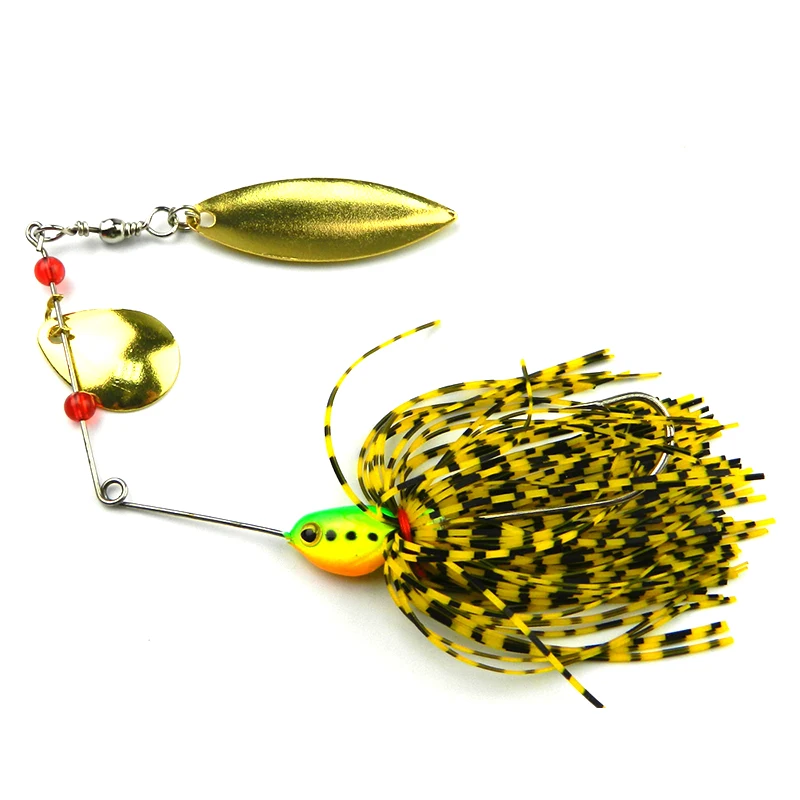 

Spinnerbaits Rotating Sequins Metal Fishing Lure Shad Bass Piack Bait 17g