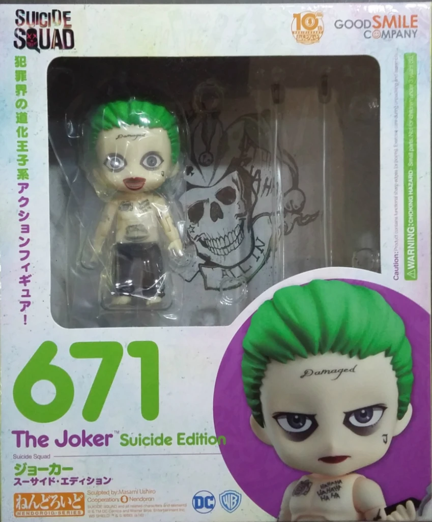 Nendoroid DC отряд самоубийц Kawaii 10 см Харли Квинн 671 и Джокер 672 фигурка игрушки|figure