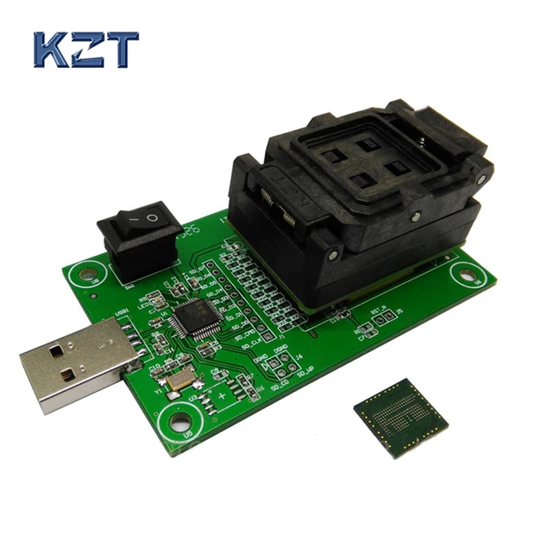 EMCP162 BGA186 разъем/адаптер с раскладным адаптером для программирования USB HDD