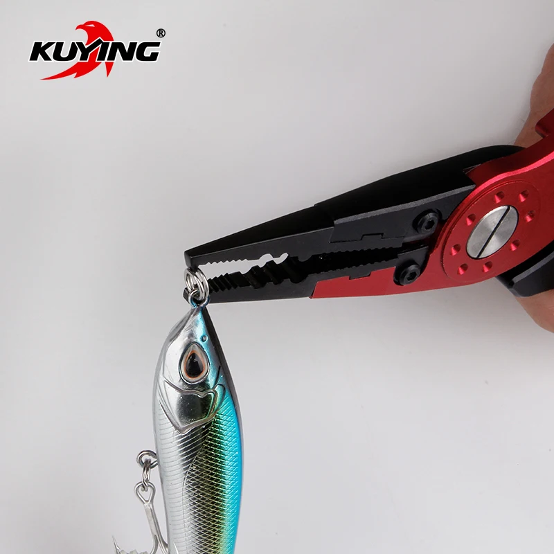 KUYING 128g супер легкие многофункциональные рыболовные плоскогубцы инструмент