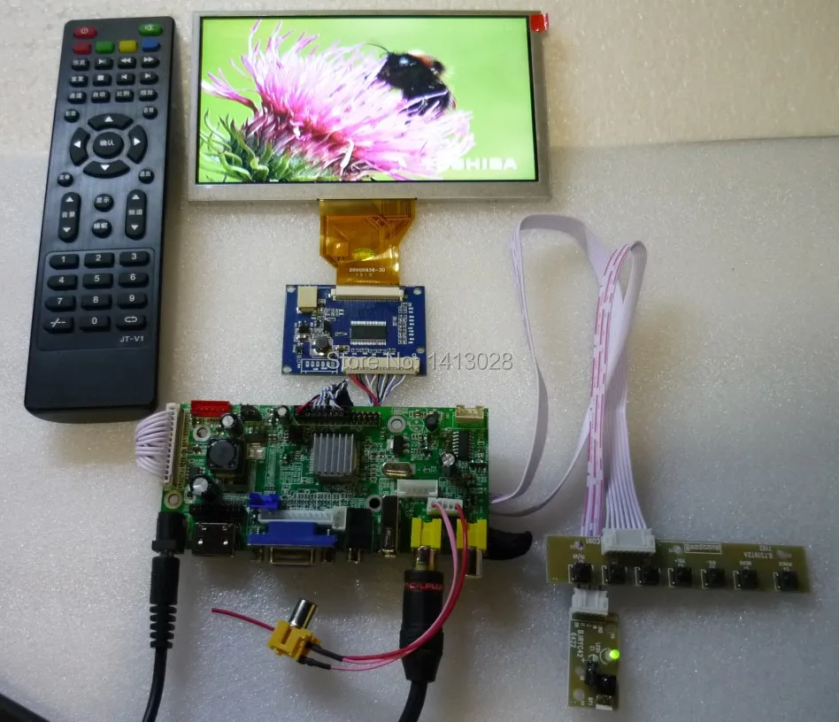 Raspberry pie 6 5 &quotцифровой ЖК экран бортовые компьютерные мониторы HDMI + 2av VGA USB