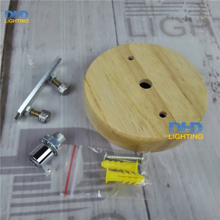 Бесплатная доставка 100 мм деревянный подвесной светильник держатель пластина