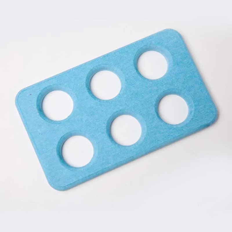 blue Коробка для яиц, диатомит, держатель для яиц, лоток для хранения, холодильник, контейнер для хранения еды, органайзер для 6 яиц, чехол - Цвет: blue