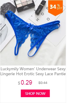 Luckymily женские нижнее бельё для девочек пикантные Бесшовные белье Cheeky открытым стринги с низкой талией трусики женщин секс игрушки сетки