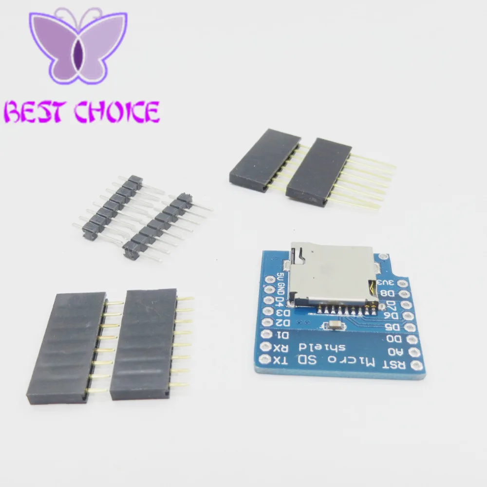 10 шт. Micro SD карта щит для WeMos D1 Mini TF WiFi ESP8266 совместимый беспроводной модуль arduino