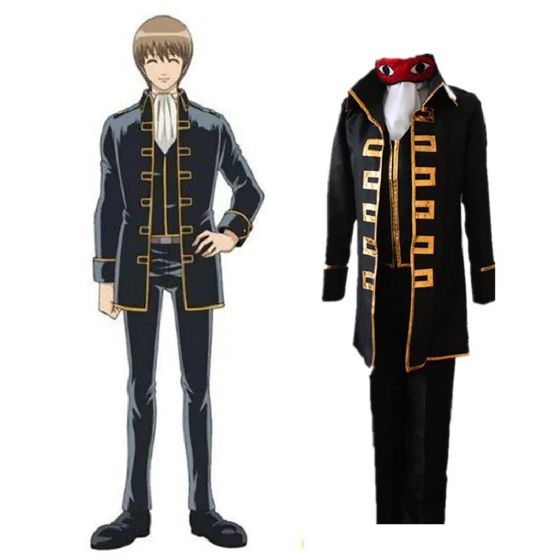 Gintama Cosplay Shinsengumi костюм Серебряная Душа Okita Sougo униформы костюмы наряды Аниме