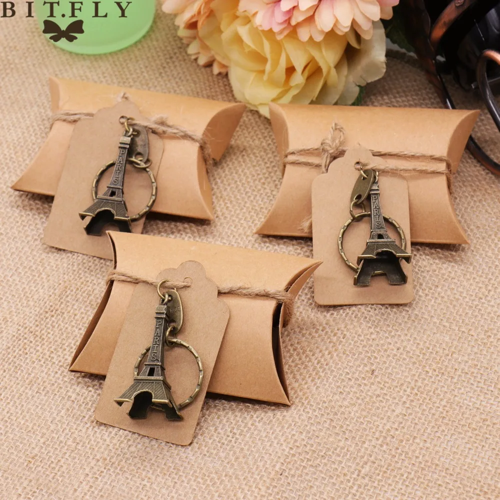 10 шт. свадебные сувениры и подарки гостей коробка конфет + бирки Эйфелева башня