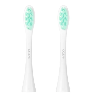 2 шт Oclean SE/One/Air сменные насадки для автоматической электрической звуковой зубной щетки щетка для глубокой чистки головки Z30 - Цвет: Зеленый