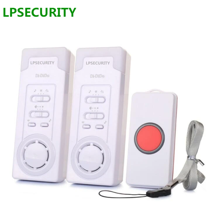 LPSECURITY один передатчик два ресивер беспроводное устройство вызова дома пожилых