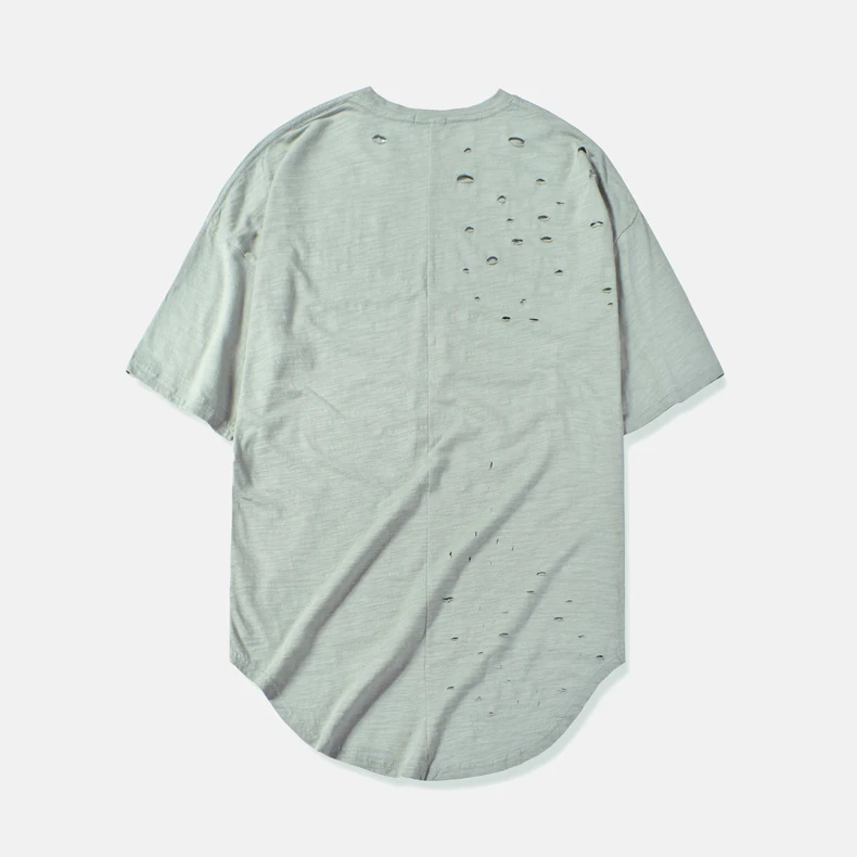 QoolXCWear, новинка, Мужская Весенняя футболка с неровными дырками, Мужская футболка в стиле хип-хоп, летняя футболка с коротким рукавом, Мужская футболка, Топ
