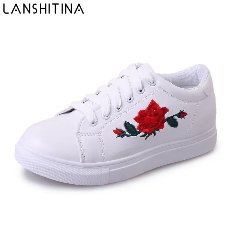 Женские эспадрильи из искусственной кожи с китайской традиционной вышивкой на