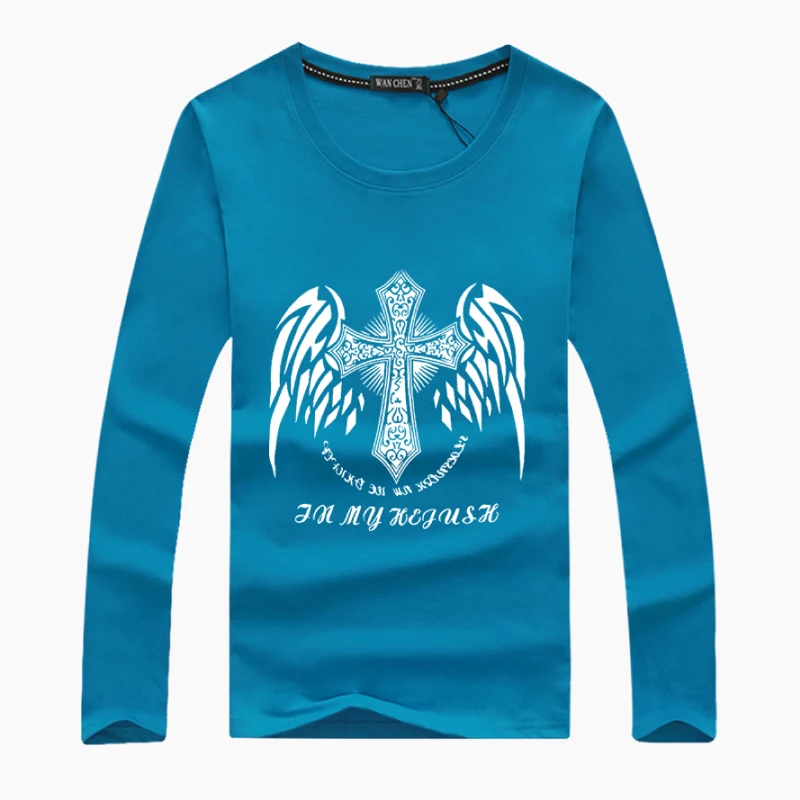 2017 Футболка с принтом Креста оптовая продажа модные брендовые летние длинные