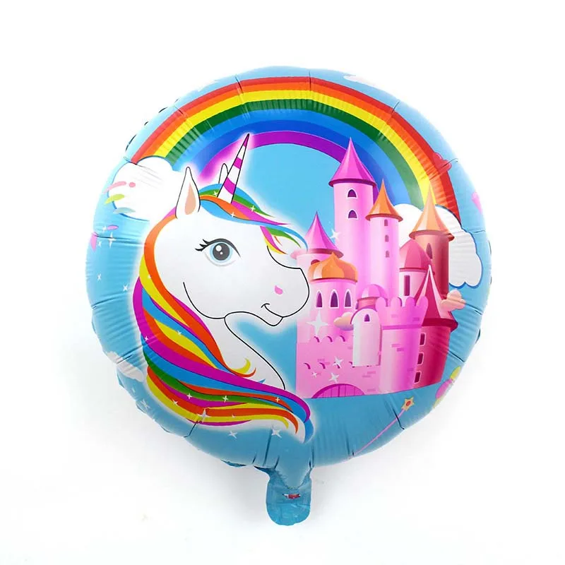 5pc 18inch balloon14 Гигантский единорог воздушные шары гелиевый шар детский день рождения украшение Волшебный Единорог шагающий шар - Цвет: 5pc 18inch balloon14