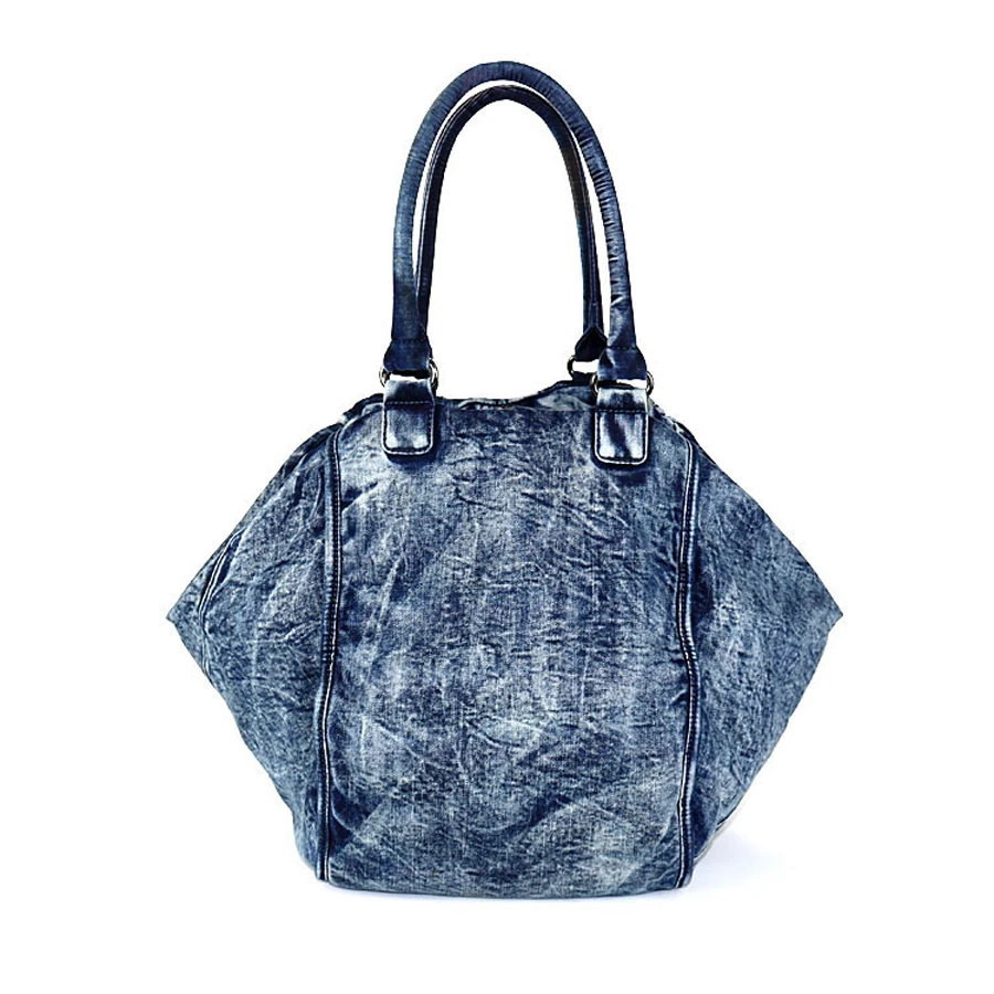 Женская сумка KISS KAREN большая Повседневная из джинсовой ткани|fashion handbag|handbags