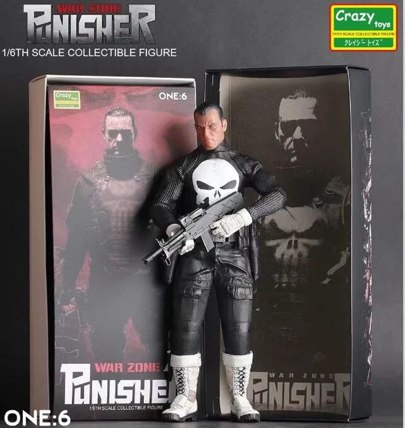 Сумасшедшие игрушки Каратель войны зоны 1/6th весы Коллекционная фигурка из ПВХ