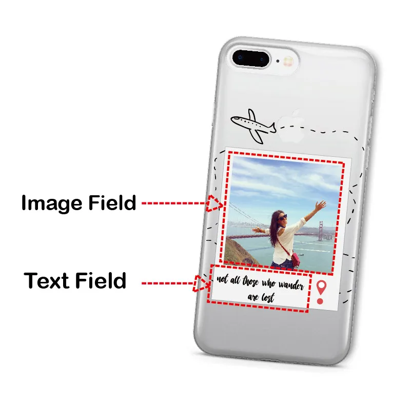 Персонализированный мягкий прозрачный чехол с фоторамкой для iPhone 12 XR XS Max 7 7Plus 8