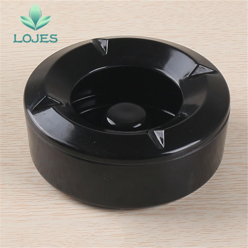 

Windproof Round Ashtray Eco-Friendly Portable Cars Home Smoke Accessory Heat Resistant Ash Tray Convenient Plastic