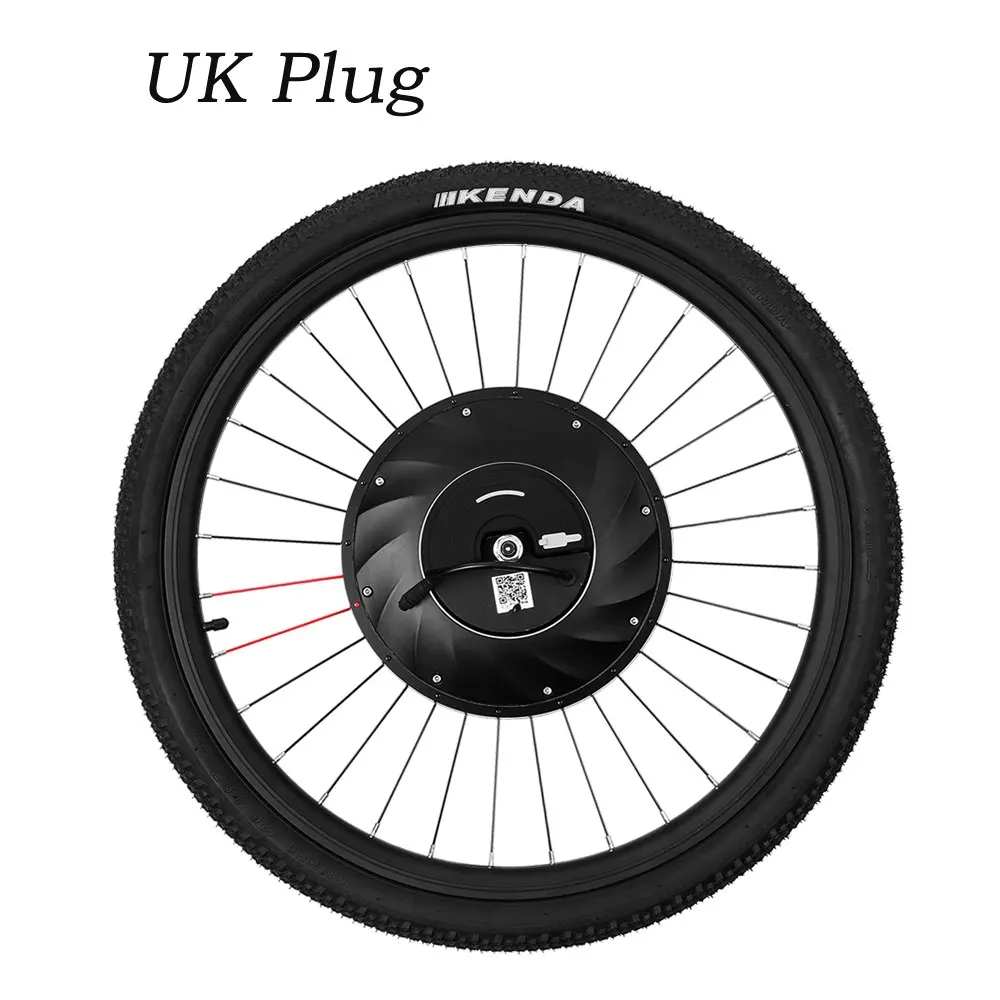 UK PLUG Комплект для электровелосипеда 2"* 1,95", велосипедная шина, переднее колесо, Электрический велосипед, колесо дискового тормоза, ступица двигателя, комплект 36 в 240 Вт, мощный электровелосипед - Цвет: UK PLUG