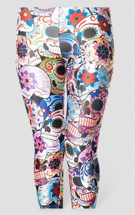 EAST трикотажный X 017 Новый! Сексапильный! Женские леггинсы с цифровым принтом