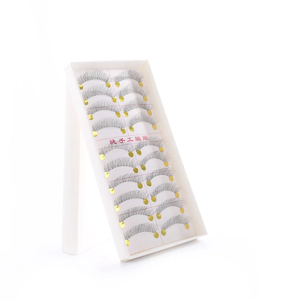 10 пар Новых накладных ресниц ручной работы черные длинные густые натуральные