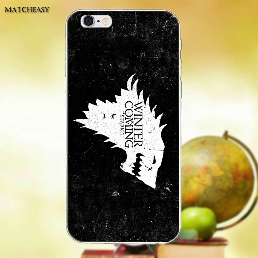 Игра трона зима подходит для Apple iPhone X XS Max XR 4 4S 5 5C SE 6 6S 7 8 Plus TPU