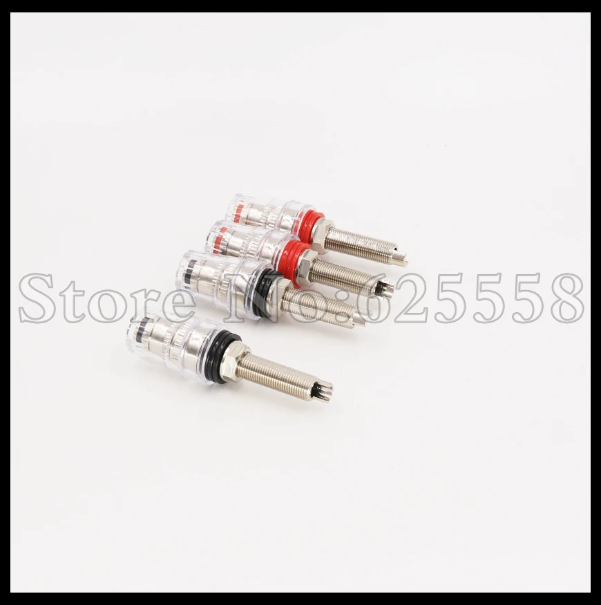 4 pcsX HI-END Rhodium Plated Amplifier Speaker Terminal Binding Post