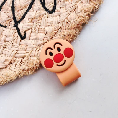 Bread man Мультфильм Кабельный органайзер катушка намотки протектор провода шнур управление Маркер Держатель Разъем Крышка для наушников iPhone Sansung USB - Цвет: Bread man