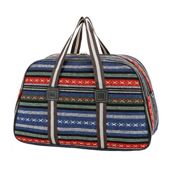 Section one Wobag модная Женская дорожная сумка, сумка для хранения, складная дорожная сумка в цветную полоску, дорожная сумка на короткое расстояние, Мужская большая ВМЕСТИТЕЛЬНОСТЬ - Цвет: Section one
