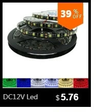 DC12V светодио дный ленты 5050 SMD 5 м 60 светодио дный s/m IP20 IP65 Водонепроницаемый RGB белый/теплый белый /синий/красный/зеленый черный PCB гибкие светодио дный полосы света