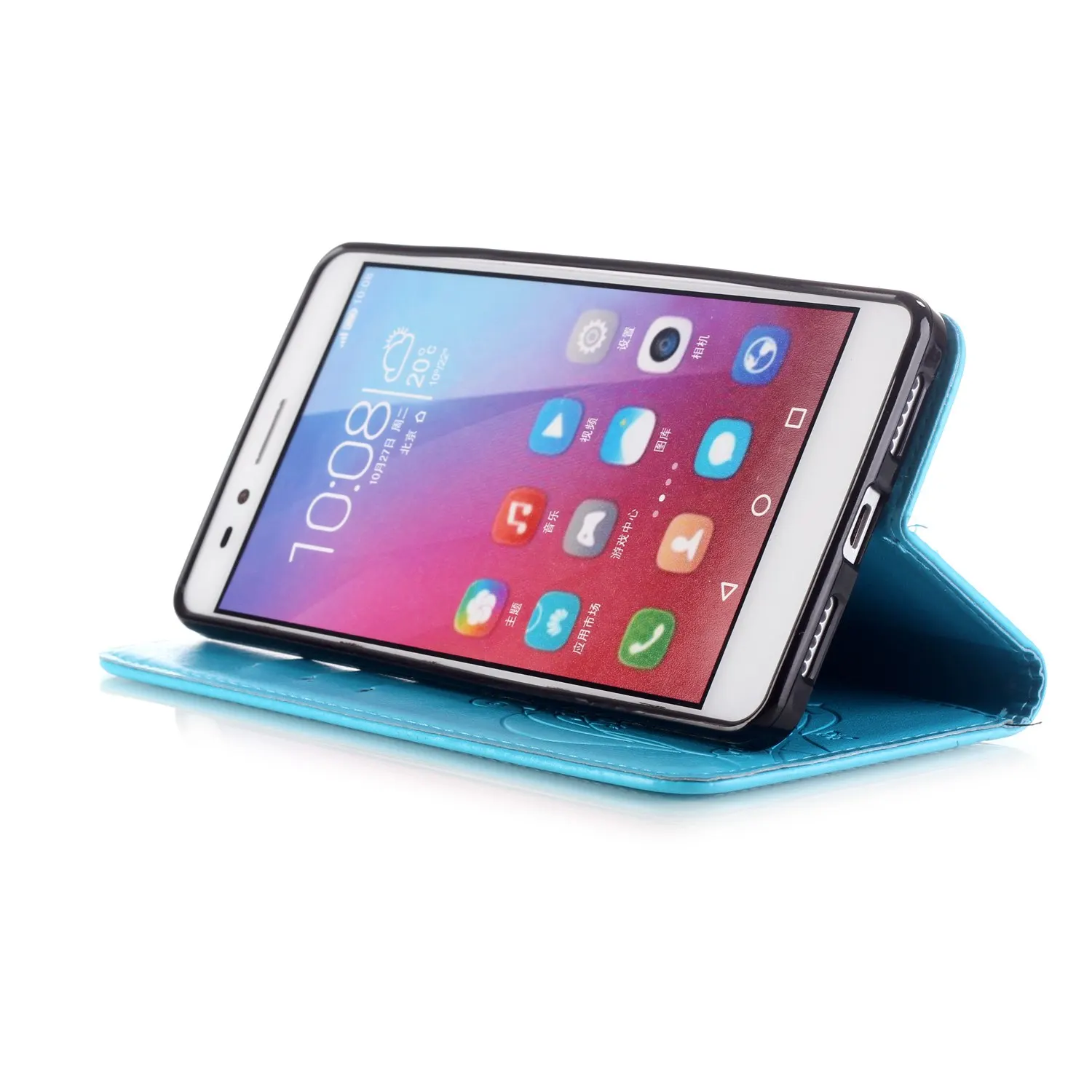 Чехол-бумажник для Huawei Honor 5X 5 X X5 из искусственной кожи с откидной крышкой
