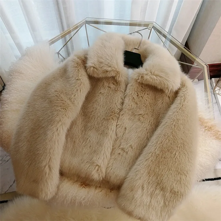 Стиль высококлассное модное женское пальто из искусственного меха S16