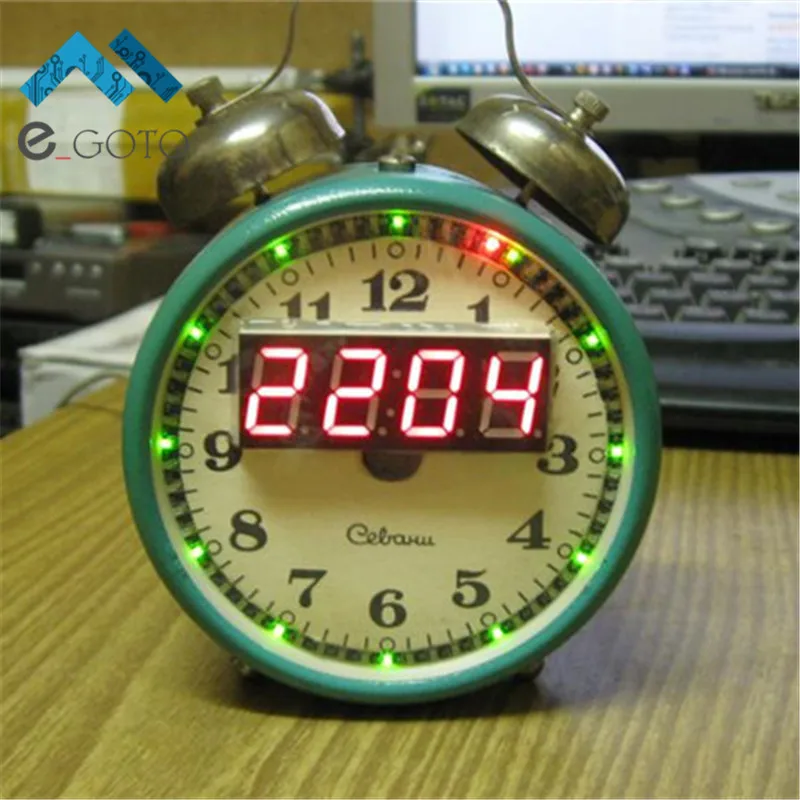 DS1302 вращающийся цифровой светодиодный Дисплей модуль сигнализации Электронные
