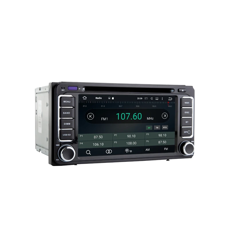 Android 9 0/9 2 два Din 7 дюймов Автомобильный dvd плеер для TOYOTA/RAV4/RAV 4 2006 2011 WIFI GPS навигация