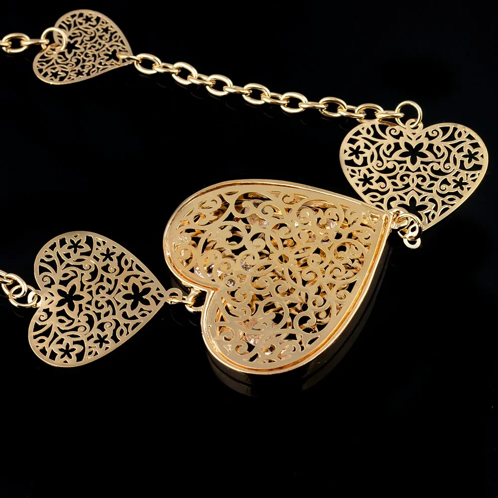 Женское винтажное ожерелье LongWay длинное с подвеской в форме сердца цепочка