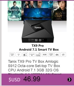 Tanix TX92 4K ТВ приставка Android 7,1 Amlogic S912 Восьмиядерный Смарт ТВ приставка Bluetooth 1000M LAN 2,4G 5G двухдиапазонный WiFi Android приставка