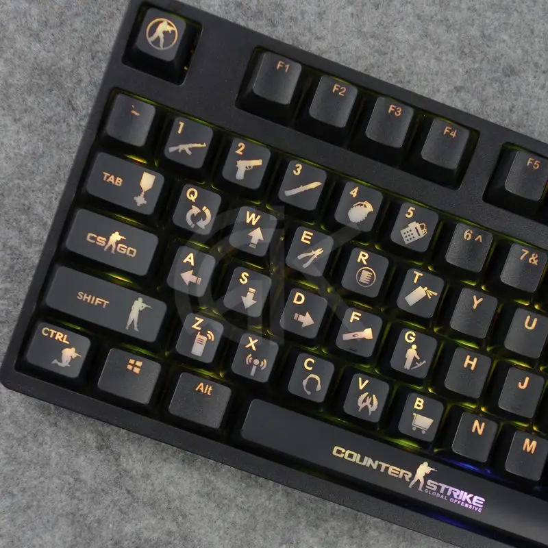 Колпачки для ключей CSGO Keyset Cherry MX Key caps Для коммутаторов с подсветкой Механическая