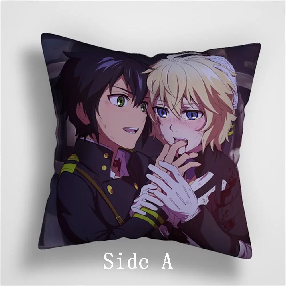 Suef Аниме Манга owari no seraph of the end аниме Двусторонняя Подушка Чехол для подушки