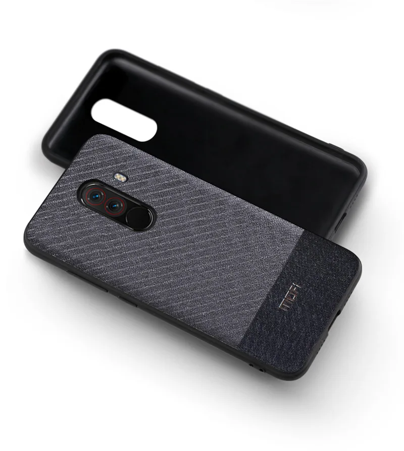 Для Xiaomi Pocophone F1 чехол Mofi для Xiaomi Poco F1 ЧЕХОЛ Covr Бизнес темный цвет ручной работы джентльмен для Xiaomi F1 чехол 6,18"
