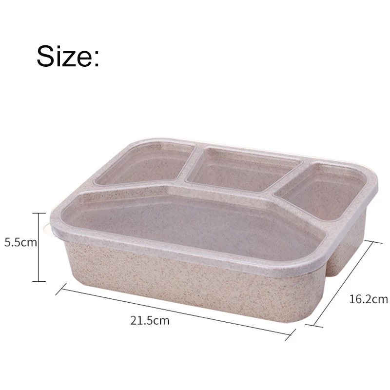 Портативный мини Ланч-бокс Bento с 4 ячейками термоконтейнеры для микроволновой