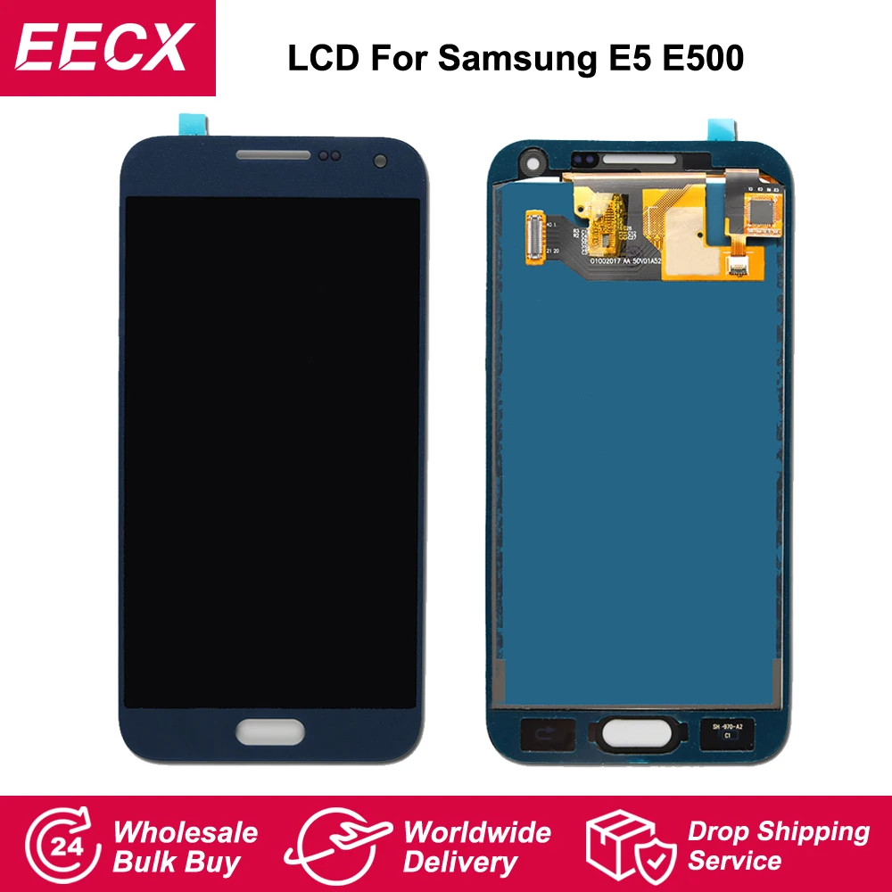 E5 AMOLED для Samsung Galaxy LCD E500F E500H дисплей E500HQ E500M экран с сенсорным дигитайзером сборный