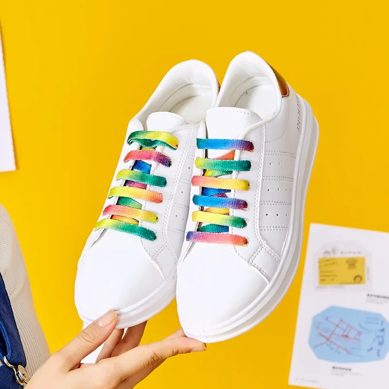 Модные плоским дном студентов корейский спортивный женская обувь 2018 Весна и