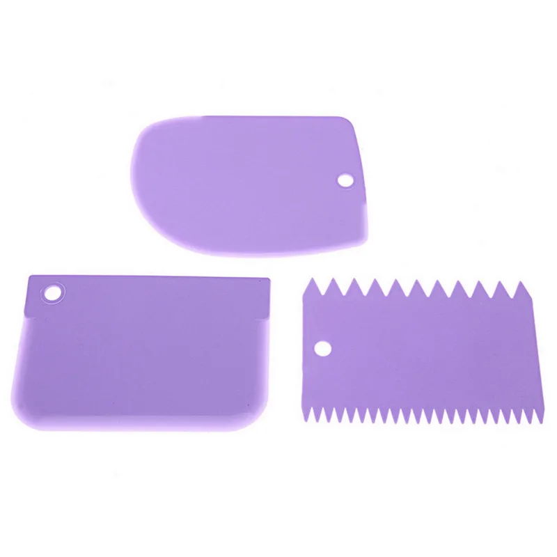 Hoomall 3 шт./компл. форма для выпечки тортов DIY крем скребок набор для выпечки тортов украшения инструменты многофункциональный нерегулярные зубы край Кухня выпечки инструменты