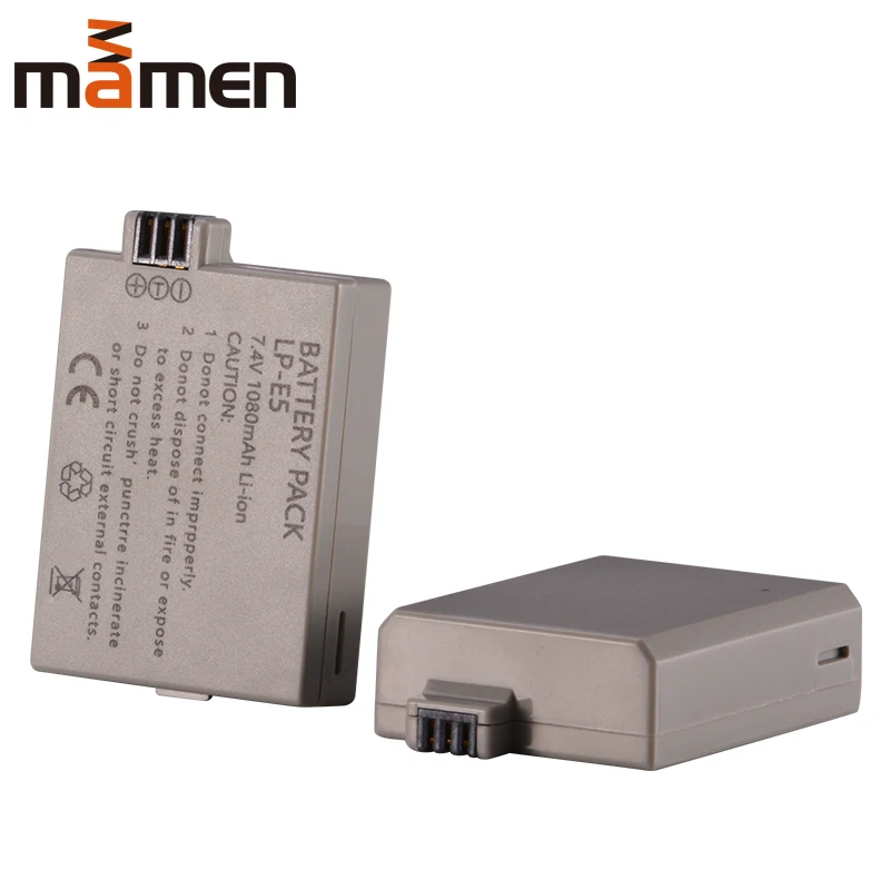 Mamen 1080 mAh LP-E5 LPE5 LP E5 литий-ионный Батарея и зарядное устройство для аккумуляторов в комплекте для Canon EOS Rebel XS, Rebel T1i, Rebel XS я, 1000D, 500D