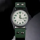 Часы наручные женские кварцевые, винтажные классические, водонепроницаемые, с кожаным ремешком, с датой, в армейском стиле, повседневные, с цифровым циферблатом