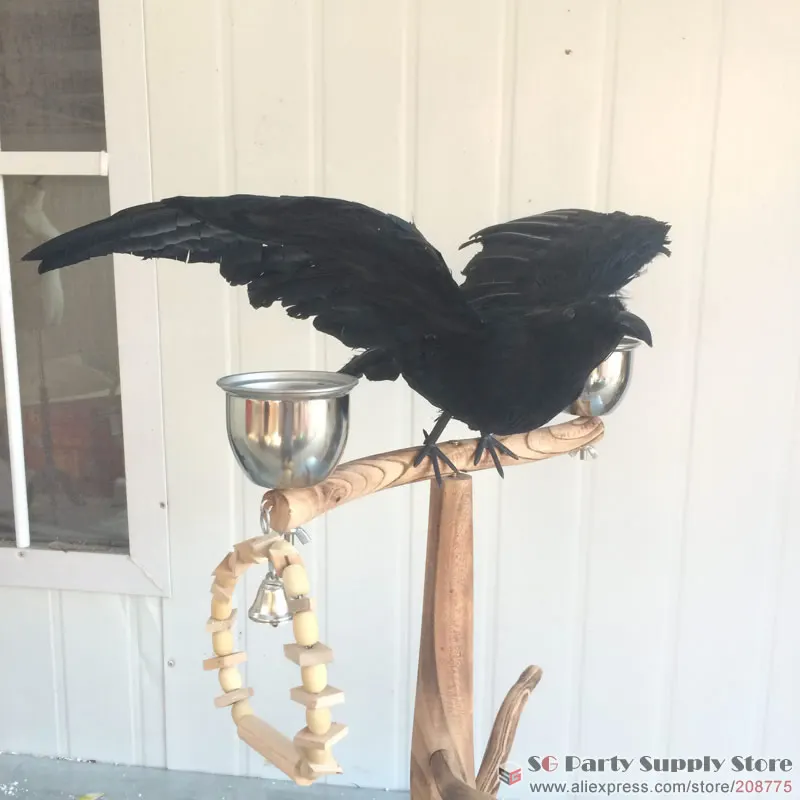 Хорошее качество имитация ворона Хэллоуин Волшебные реквизиты игры