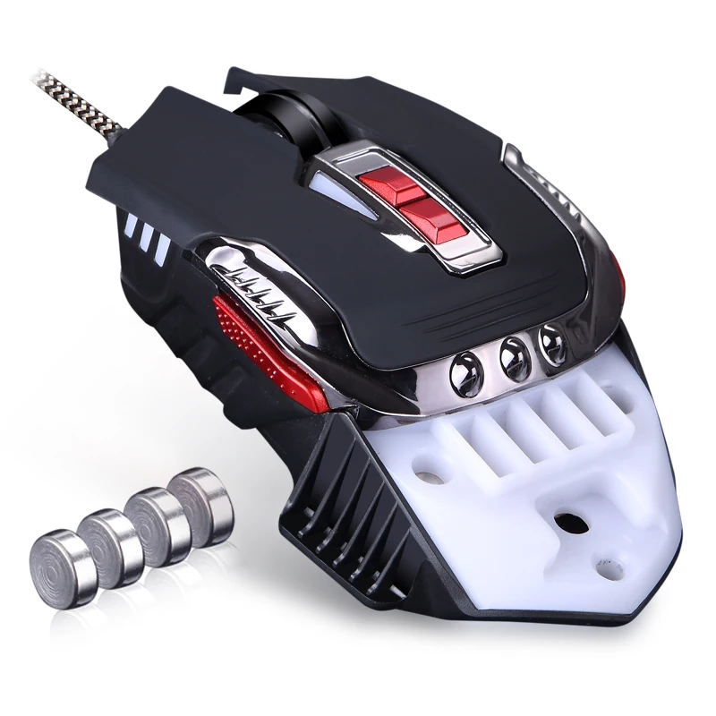 Проводная мышь USB gamer LED оптическая logitech 4800 Точек на дюйм регулируемый mause 7 кнопок