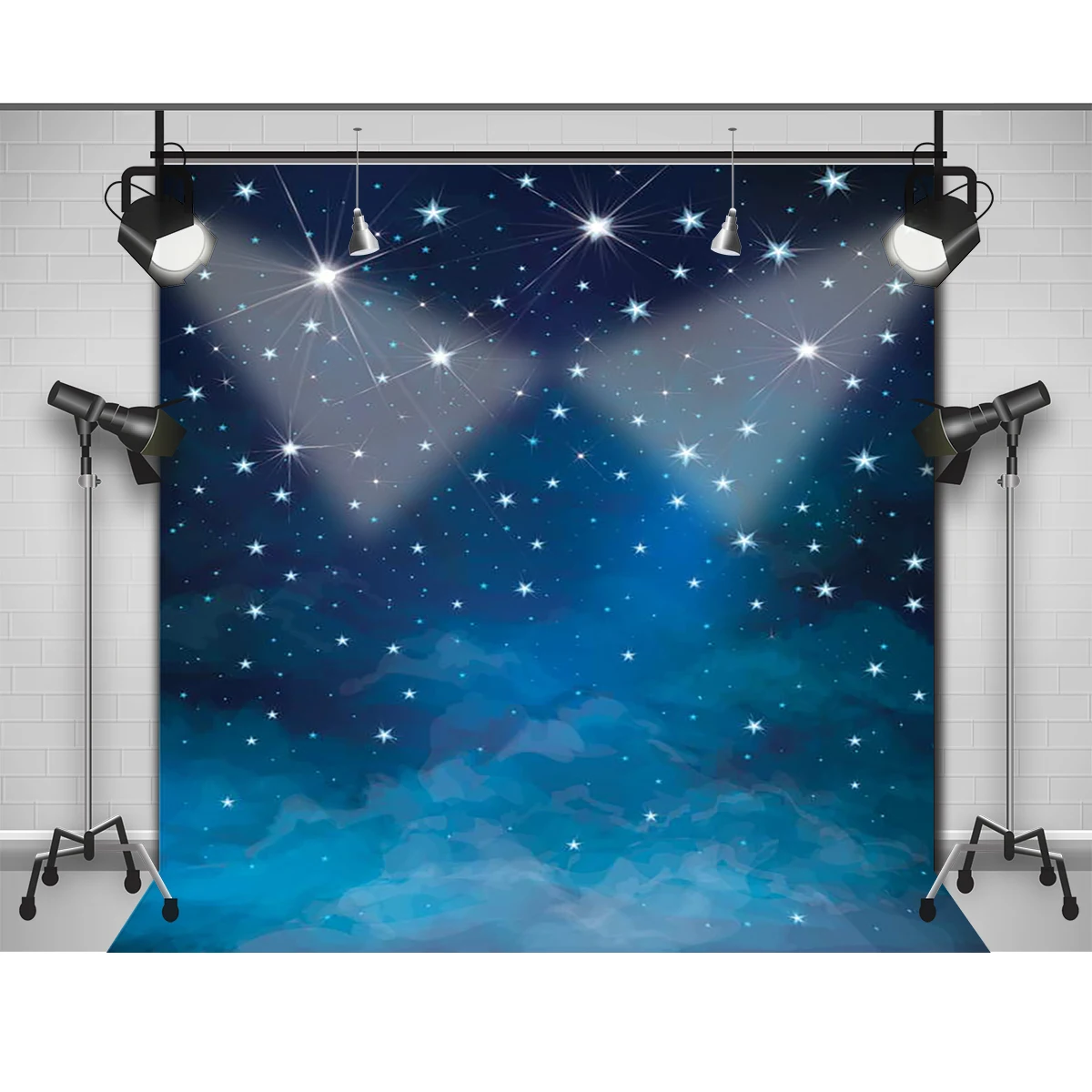 Allenjoy фотографический фон Космос синие звезды Сияющие Фото фоны для продажи