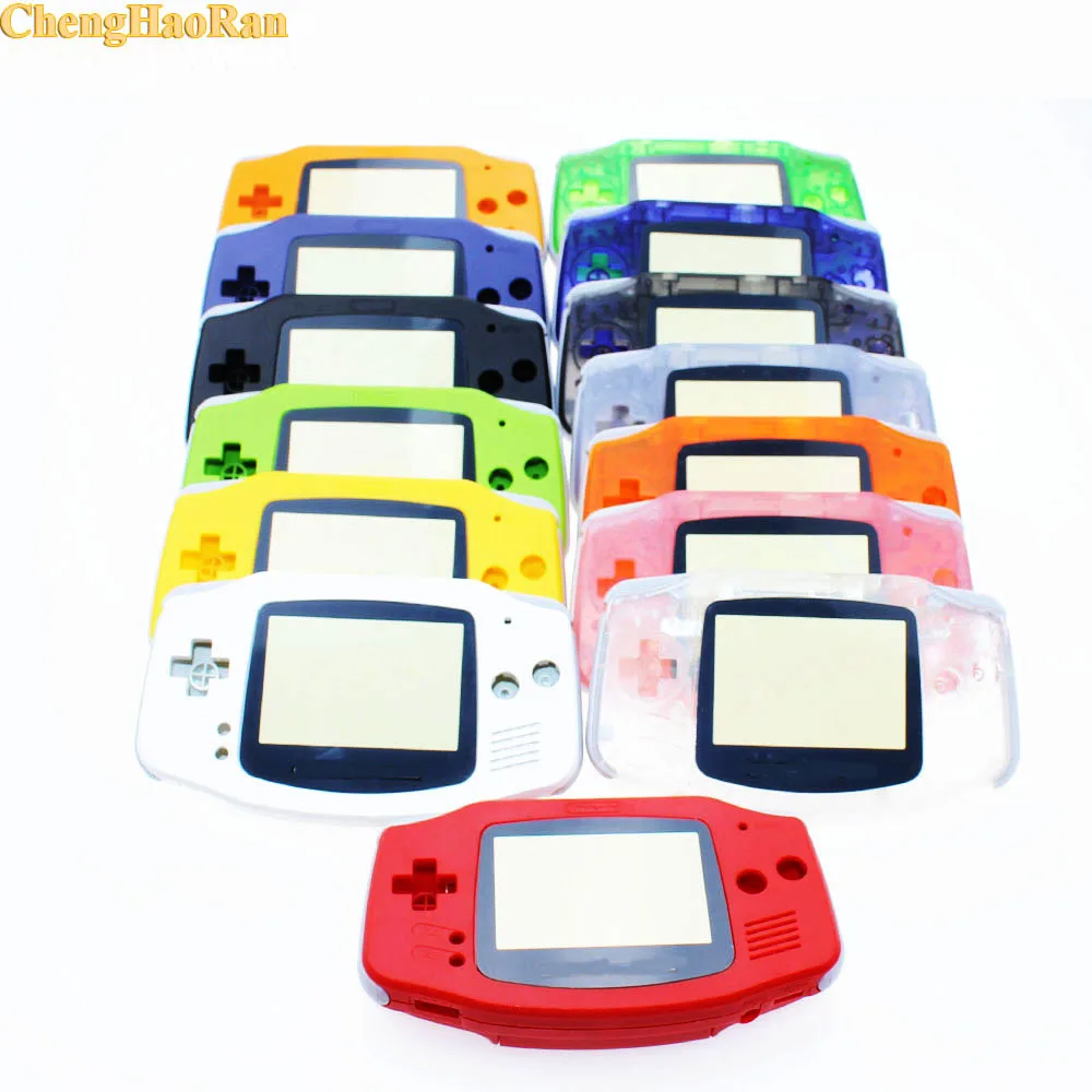 10 комплектов светящихся сплошных цветов сменный корпус чехол для Nintendo Gameboy Advance GBA