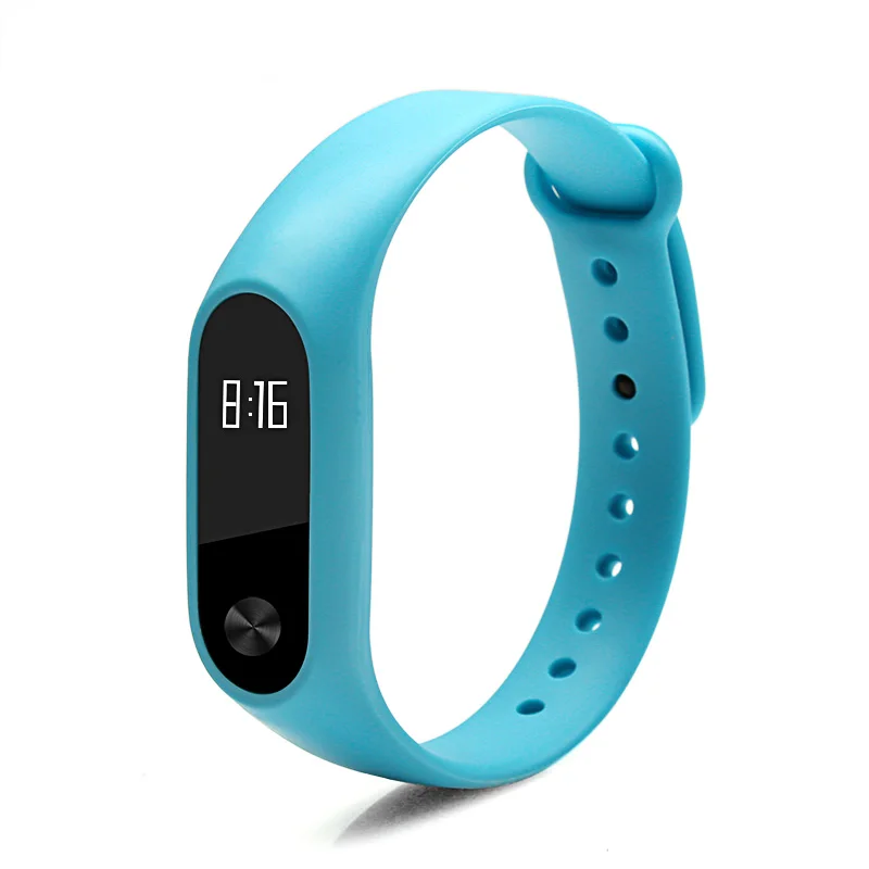 Sky blue Умные аксессуары BOORUI mi band 2 ремешок для замены xiaomi mi band 2 спортивный силиконовый браслет на запястье с различными цветами - Цвет: Sky blue